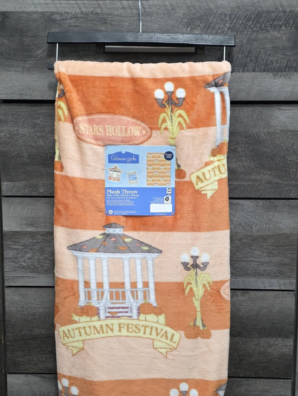 Gilmore Girls Stars Hollow Autumn Festival Plush Throw Blanket New